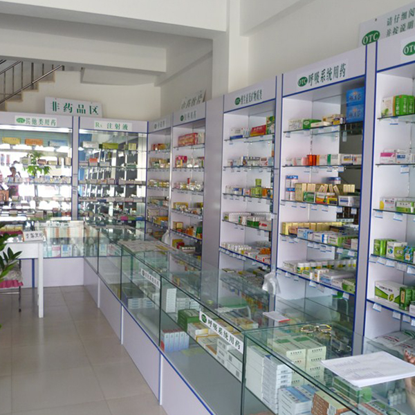 Sichuan drugstore shelves