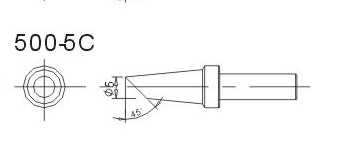 快克500-5C无铅烙铁头
