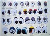 印刷眼,艺眼,水晶眼,卡通眼,猫眼,玩具配件