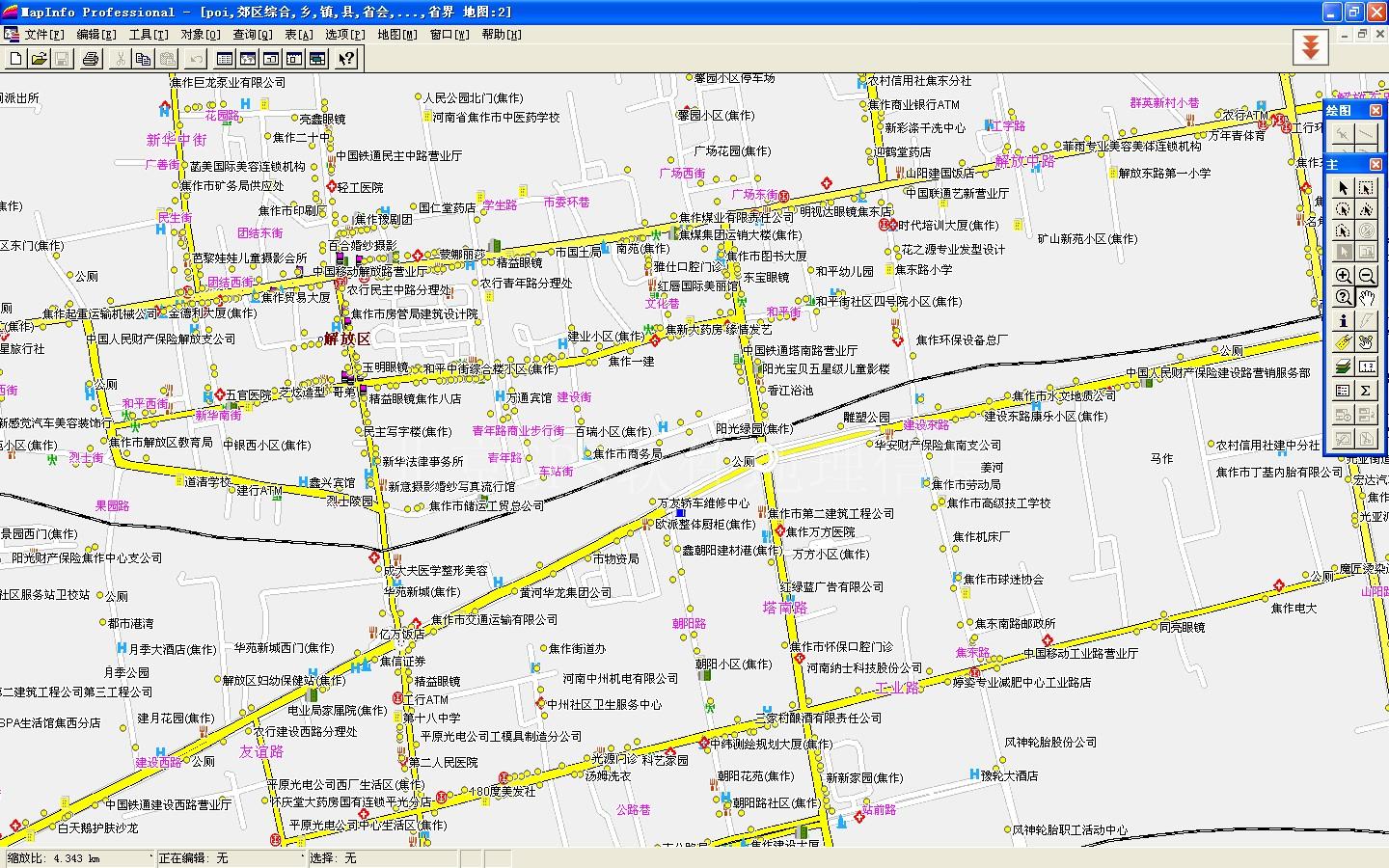 焦作市电子地图