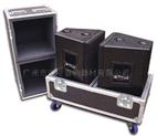 speaker audio  flight case with wheels or casters