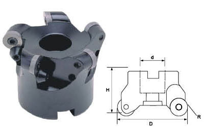 r角铣刀头