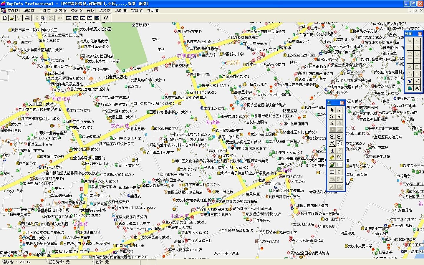 武汉市mapinfo地图_北京gps软件地理信息