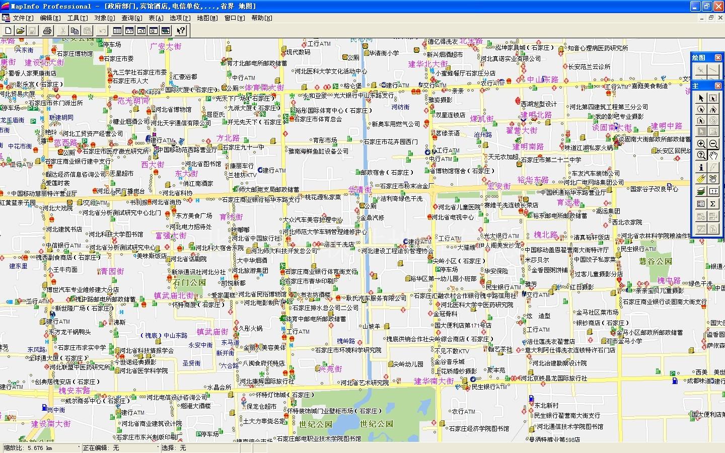 供应首页 北京gps软件地理信息 产品展示 > 石家庄mapinfo格式地图图片