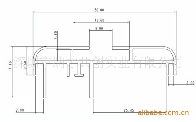 led铝边框尺寸图5017