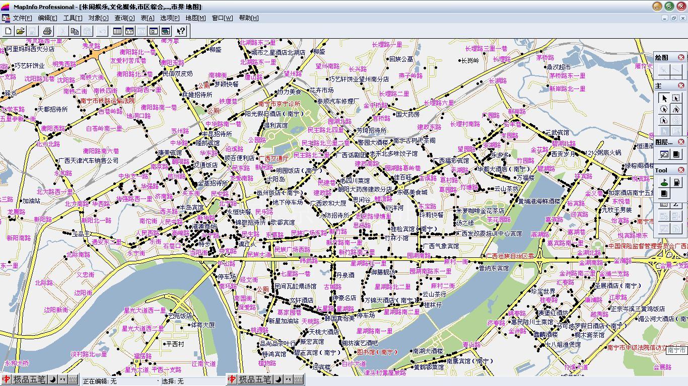 南宁市_产品展示_gps电子地图_gis电子地图_mapinfo图片