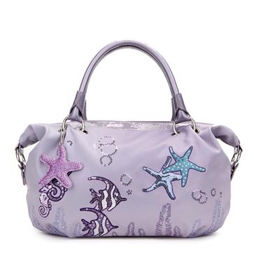 [薇茉]海底童话系列时尚两用包 浅紫色