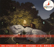 科幻三D墙绘