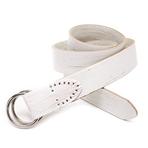 White/card tang upscale leisure fashion leather belt
