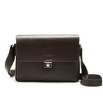 [golborne] high-grade man business series leather ingredients inclined shoulder bag