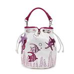 [eu Mo] underwater fairy tales series fashion dual-use bag burgandy