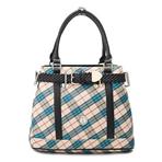 [milan] dunhill has a special liking plaid series fashion handbag is blue