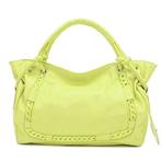 [eu Mo] fragrance women series fashion handbag yellow-green