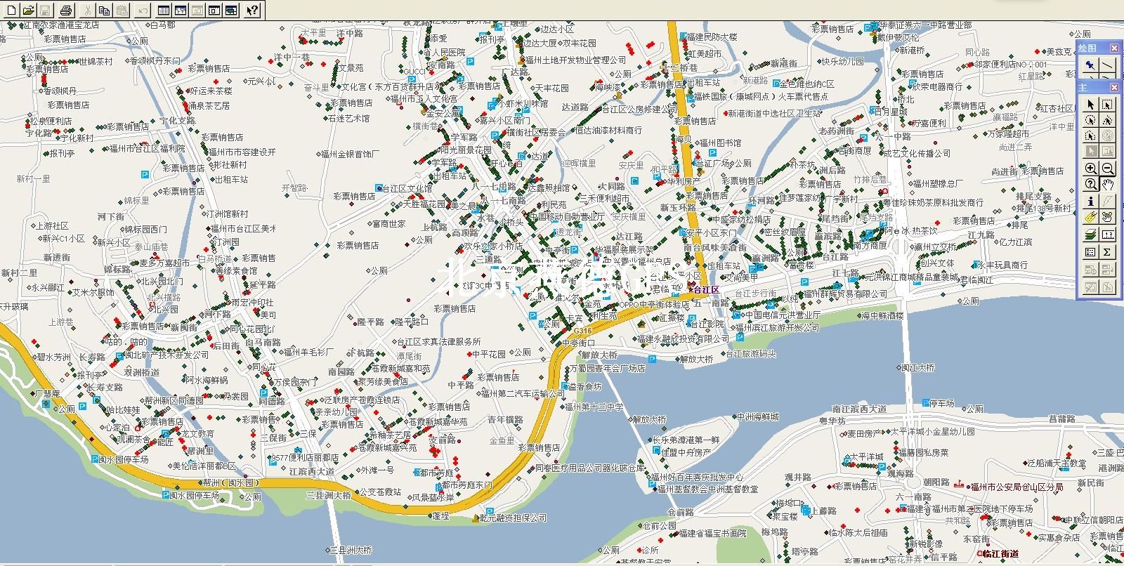 2013年福州市电子地图