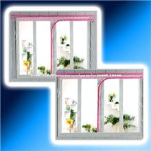 出口韩国PVC拉链式保温防风窗户帘，挡风窗帘，透明空调窗帘厨房