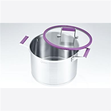 紫色汤锅不锈钢