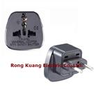 WDS-9C E.U,Russia travel adapter with children safety shutter, With single plug protection