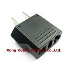 No.:9121 US plug,US to EU/Switzerland adapter,Adaptor from 2 flat pin to 2 round-flat socket