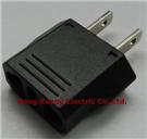 No.:9121-1 US plug,US to EU/Switzerland adapter,Adaptor from 2 flat pin to 2 round-flat socket