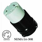 WJ-9331B NEMA L6-30C Twist Lock Connector 30A 250VAC 2Pole 3Wire Locking Connector, american generat