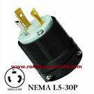 WJ-8330 NEMA美规防松插头 美国工业接线插头 NEMA L5-30P 30A 125V