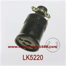 LK5220 2芯 工业插座 20A 250V 接线插座 日本防脱落插座 橡胶电木连接器