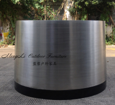 Huge stainless steel flower pot