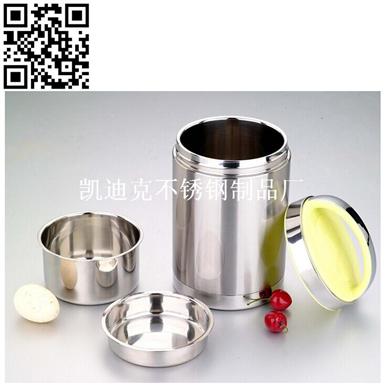 二层真空提锅（Stainless steel dinner bucket）ZD-STG083
