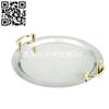 不锈钢圆形镜面盘（stainless steel oval mirror plate）ZD-JMP07