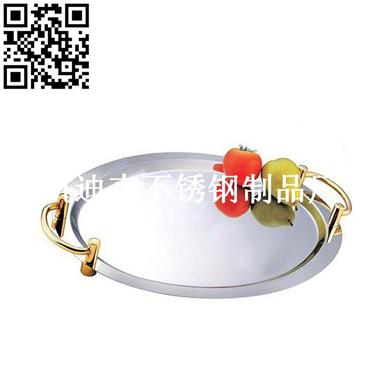 不锈钢蛋形镜面盘（stainless steel oval mirror plate）ZD-JMP01