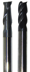 ZZ-45 2刃、4刃钨钢涂层圆鼻立铣刀