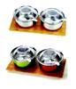 美味调味煲2Pcs（Stainless steel Condiment Box）ZD-TWH17