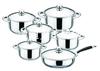 不锈钢12件套锅（12-piece Stainless Steel Cookware Set）ZD-TZG116