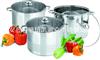 6件套复底直形锅（6-piece Stainless Steel Cookware Set）ZD-TZG106