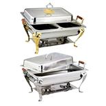 豪华方型虎脚餐炉（Stainless Steel Buffet Stove）ZD-CL55023