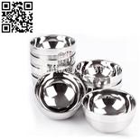 304不锈钢双层碗（Stainless steel Bowl）ZD-SW20