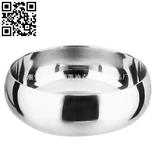 双层韩式汤碗（Stainless steel Bowl）ZD-SW07