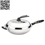 新派三层钢炒锅（Stainless Steel Wok）ZD-SCG01