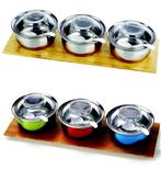 美味调味煲3Pcs（Stainless steel Condiment Box）ZD-TWH18