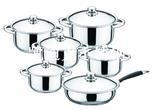 不锈钢12件套锅（12-piece Stainless Steel Cookware Set）ZD-TZG116