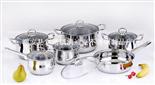 北非12件套锅（12-piece Stainless Steel Cookware Set）ZD-TZG102