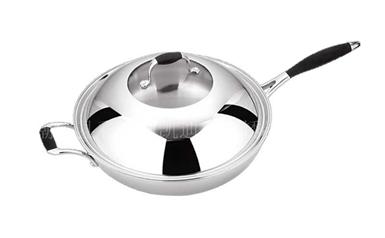 三层钢炒锅（Stainless Steel Wok）ZD-SCG02