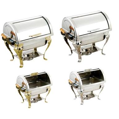 半翻盖自助餐炉（Stainless Steel Buffet Stove）ZD-CL66032