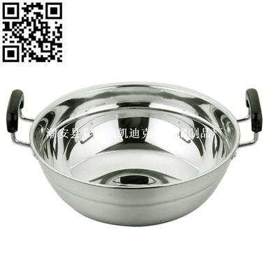 1.6厘欧式炒锅（Stainless Steel Wok）ZD-CG049-053