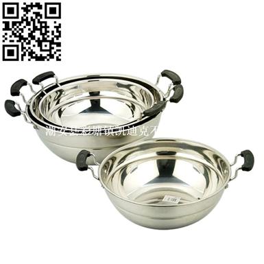 2.3厘平底炒锅（Stainless Steel Wok）ZD-CG054-058