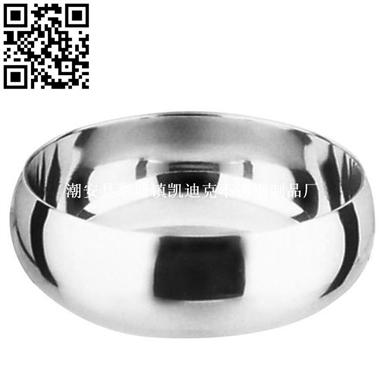 双层韩式汤碗（Stainless steel Bowl）ZD-SW07