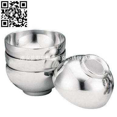 不锈钢双层焊边碗（Stainless steel Bowl）ZD-SW02