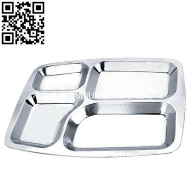 不锈钢大四格快餐盘（Stainless steel snack plate）ZD-KCP09