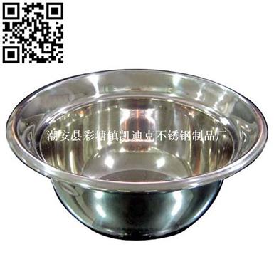 日式斜边汤盆（Stainless steel Soup basin）ZD-TP05