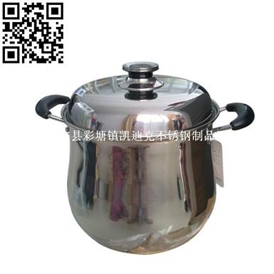 鼓型锅（Stainless steel pot）ZD-TG389